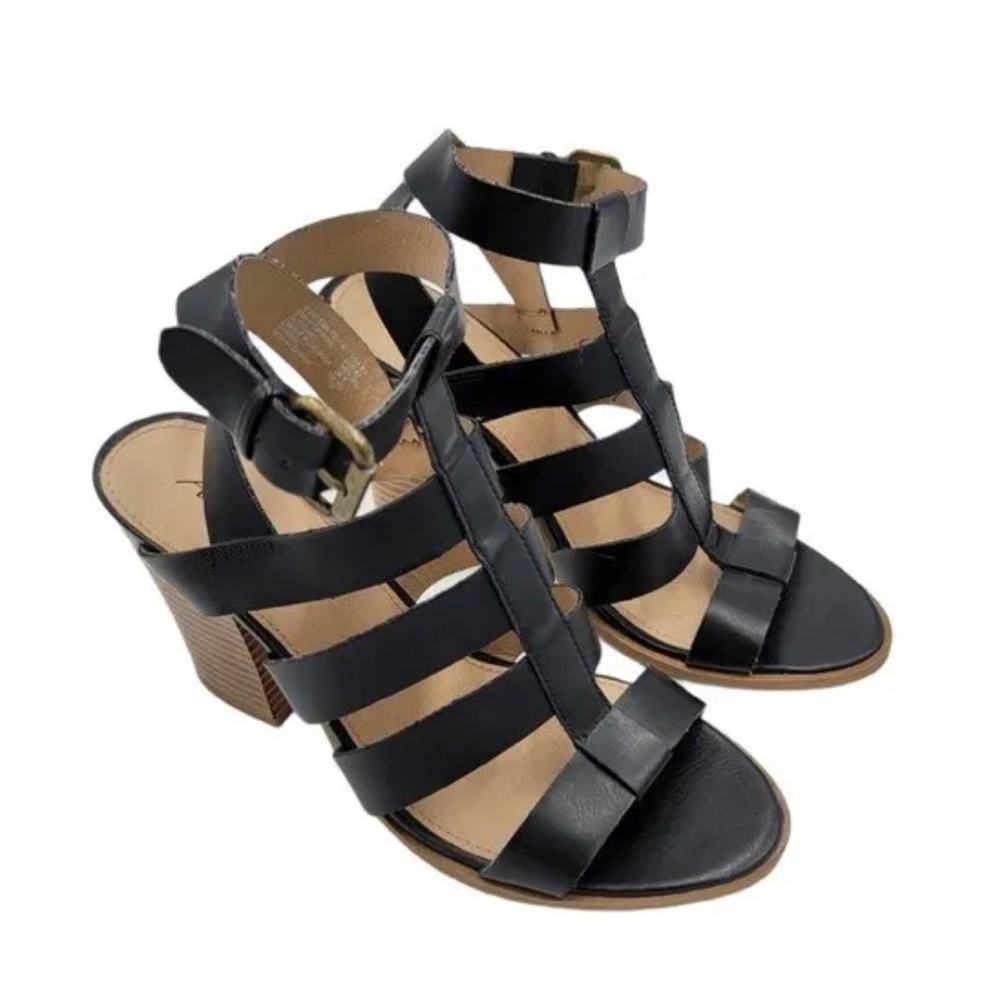 American Eagle Outfitters Women Ankle Strap Chunky Heel Sandals Size 6.5